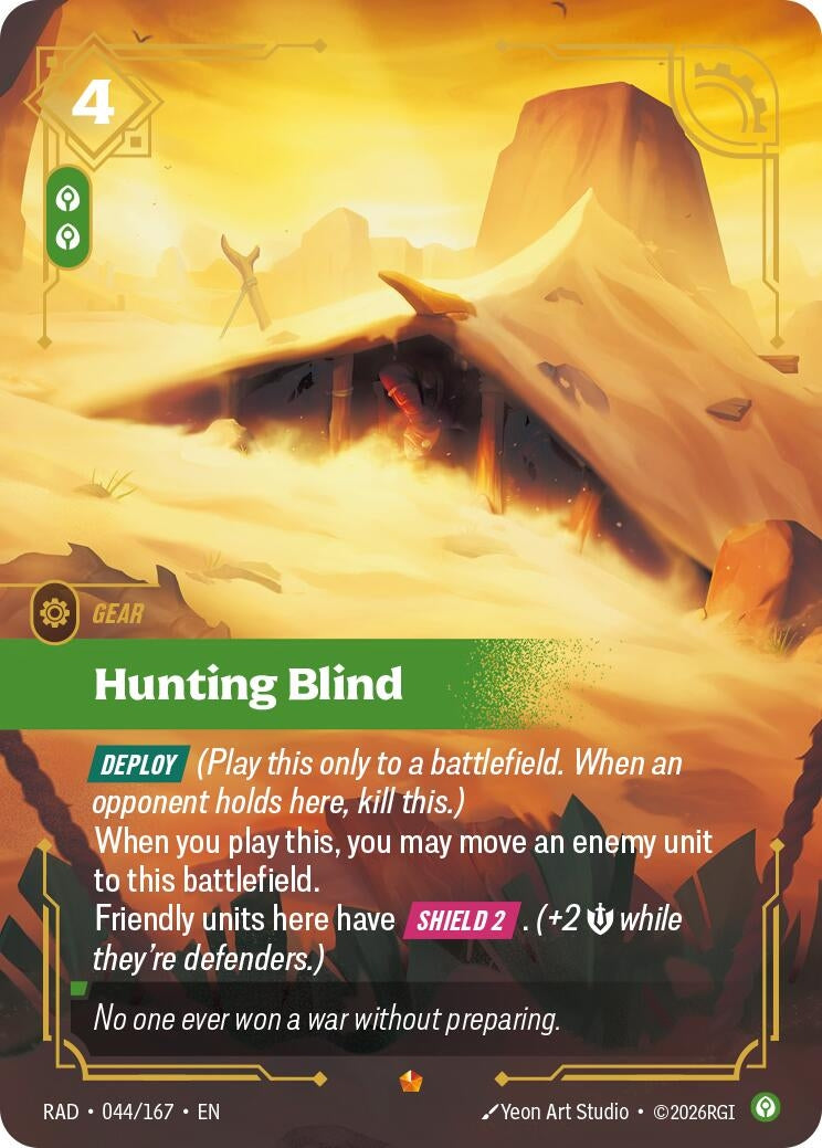 Image for Hunting Blind (044/167) (RAD) - Riftbound: League of Legends Trading Card Game