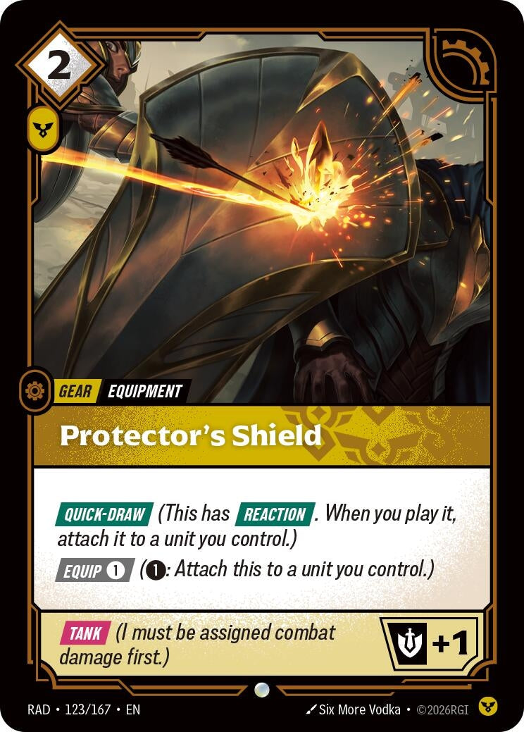Image for Protector's Shield (123/167) (RAD) - Riftbound: League of Legends Trading Card Game