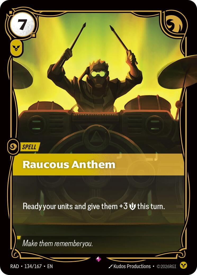 Image for Raucous Anthem (134/167) (RAD) - Riftbound: League of Legends Trading Card Game