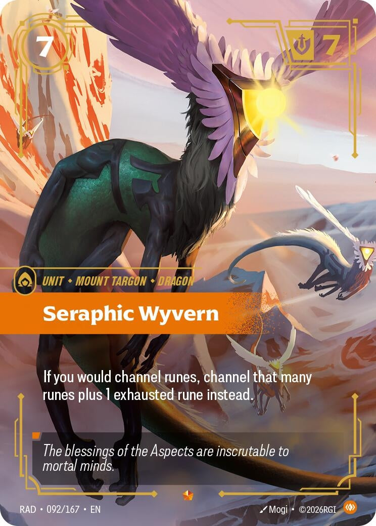 Image for Seraphic Wyvern (092/167) (RAD) - Riftbound: League of Legends Trading Card Game