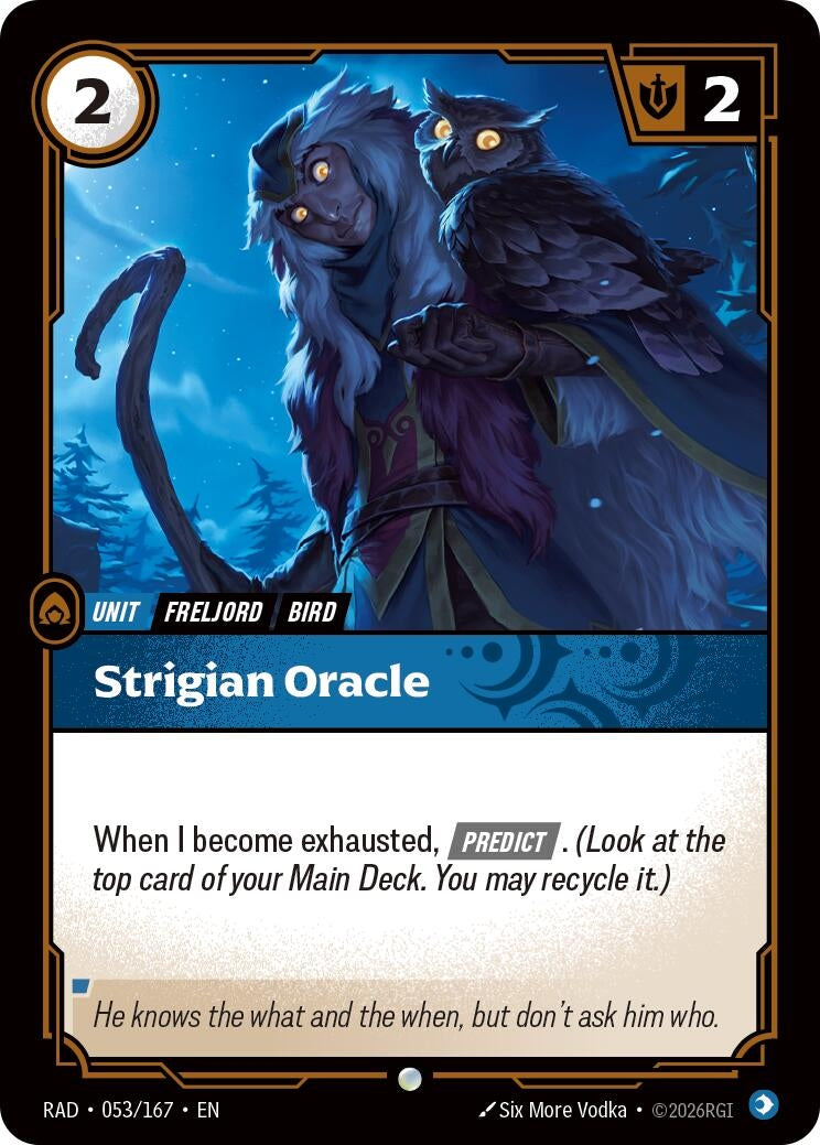 Image for Strigian Oracle (053/167) (RAD) - Riftbound: League of Legends Trading Card Game