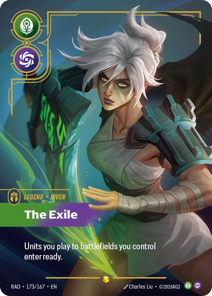 Image for Riven, The Exile (Overnumbered) (173/167) (RAD) - Riftbound: League of Legends Trading Card Game