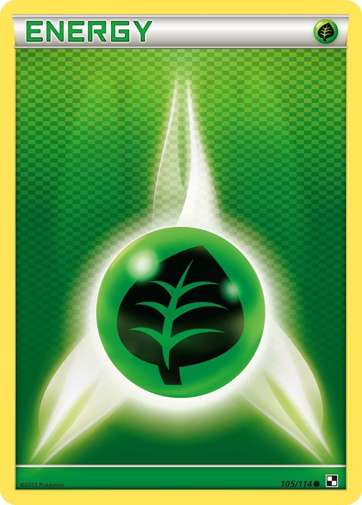 Image for Grass Energy (105/114) (BLW) - Pokemon