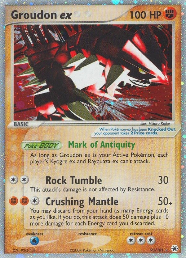 Image for Groudon ex (93/101) (HL) - Pokemon