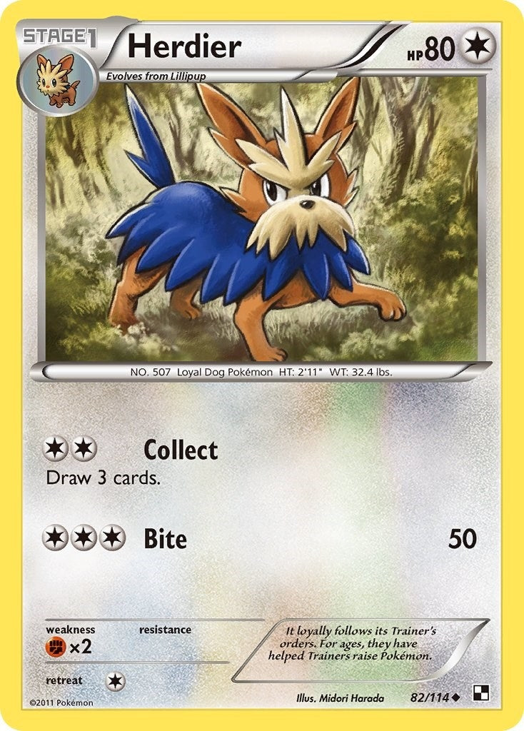 Image for Herdier (82/114) (BLW) - Pokemon