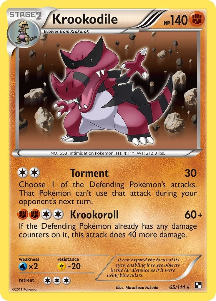 Image for Krookodile (65/114) (BLW) - Pokemon