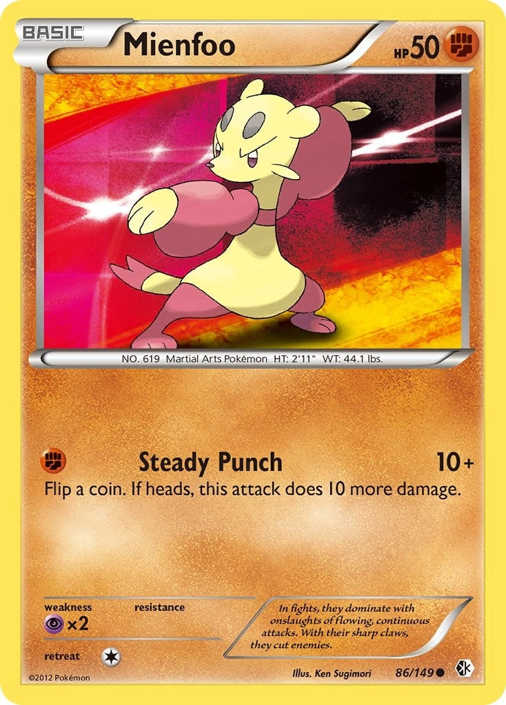 Image for Mienfoo (86) (86/149) (BCR) - Pokemon