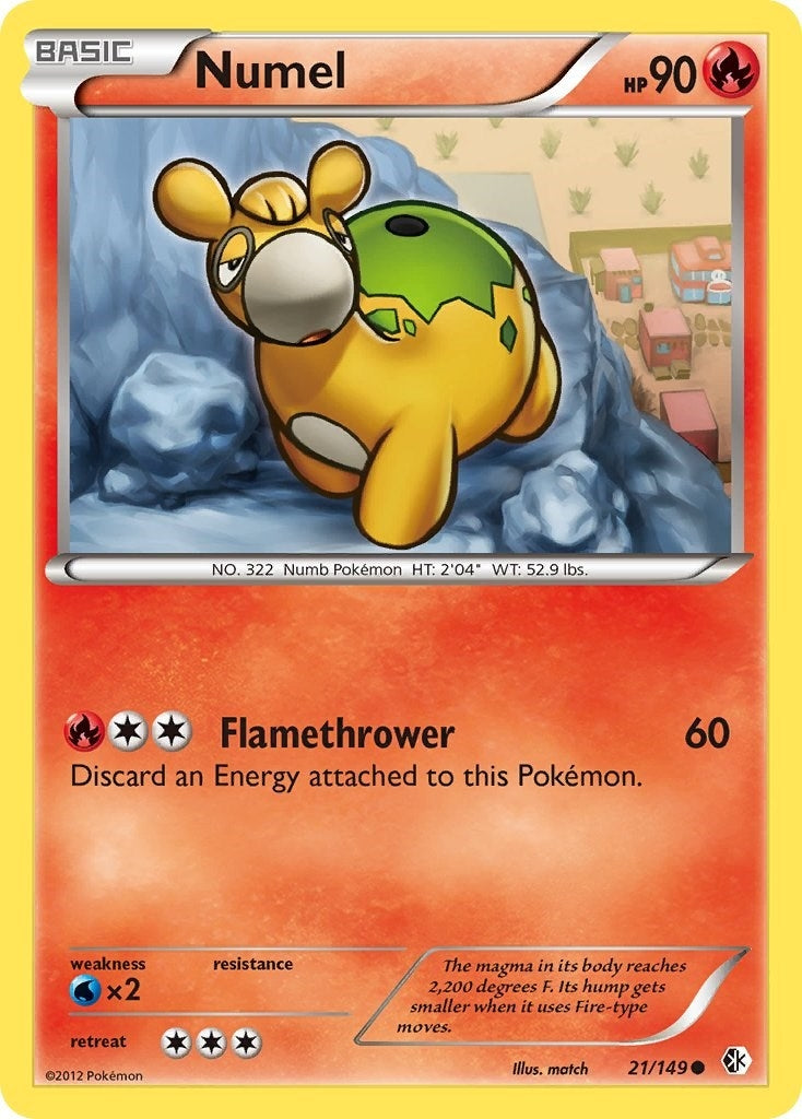 Image for Numel (21/149) (BCR) - Pokemon