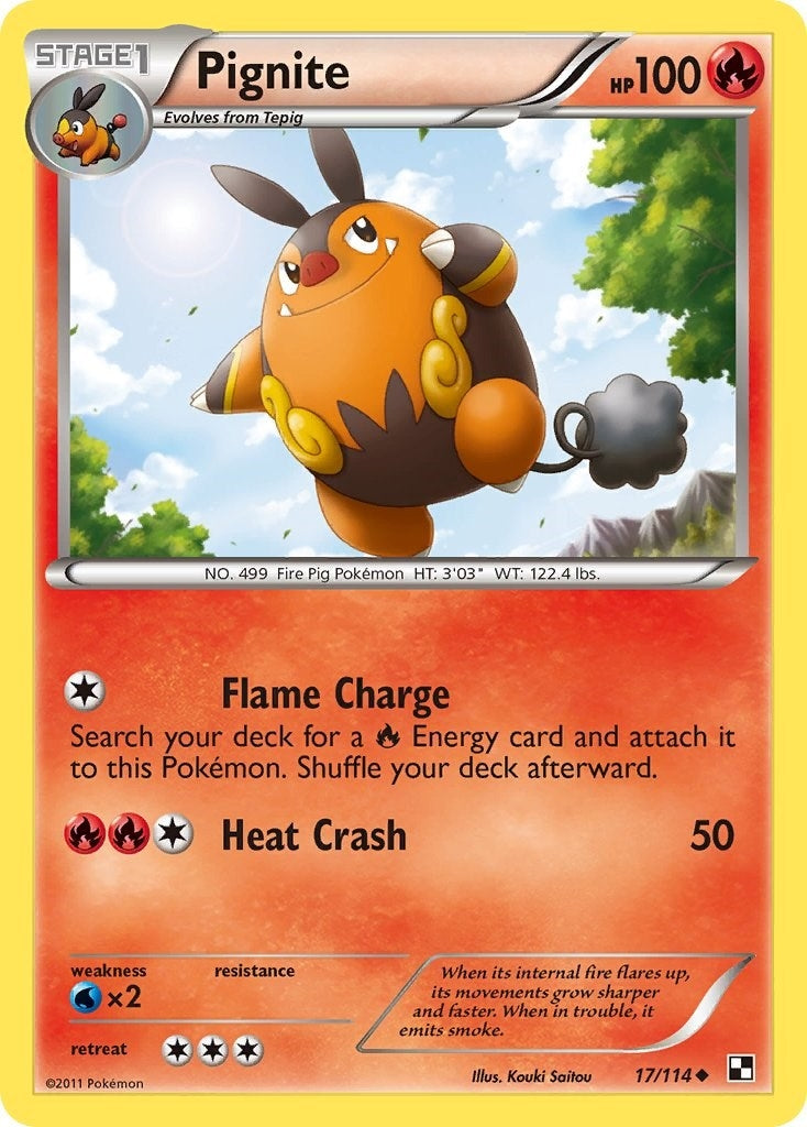 Image for Pignite (17) (17/114) (BLW) - Pokemon