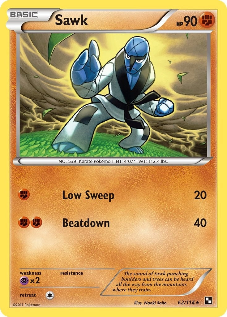 Image for Sawk (62/114) (BLW) - Pokemon