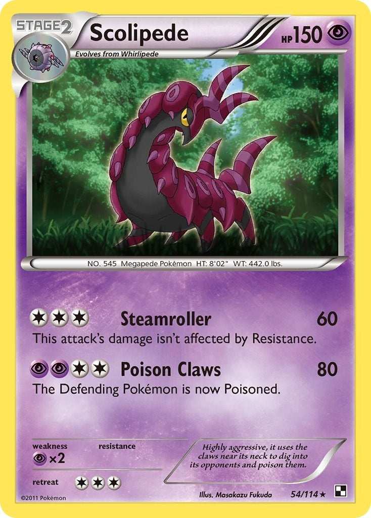 Image for Scolipede (54/114) (BLW) - Pokemon