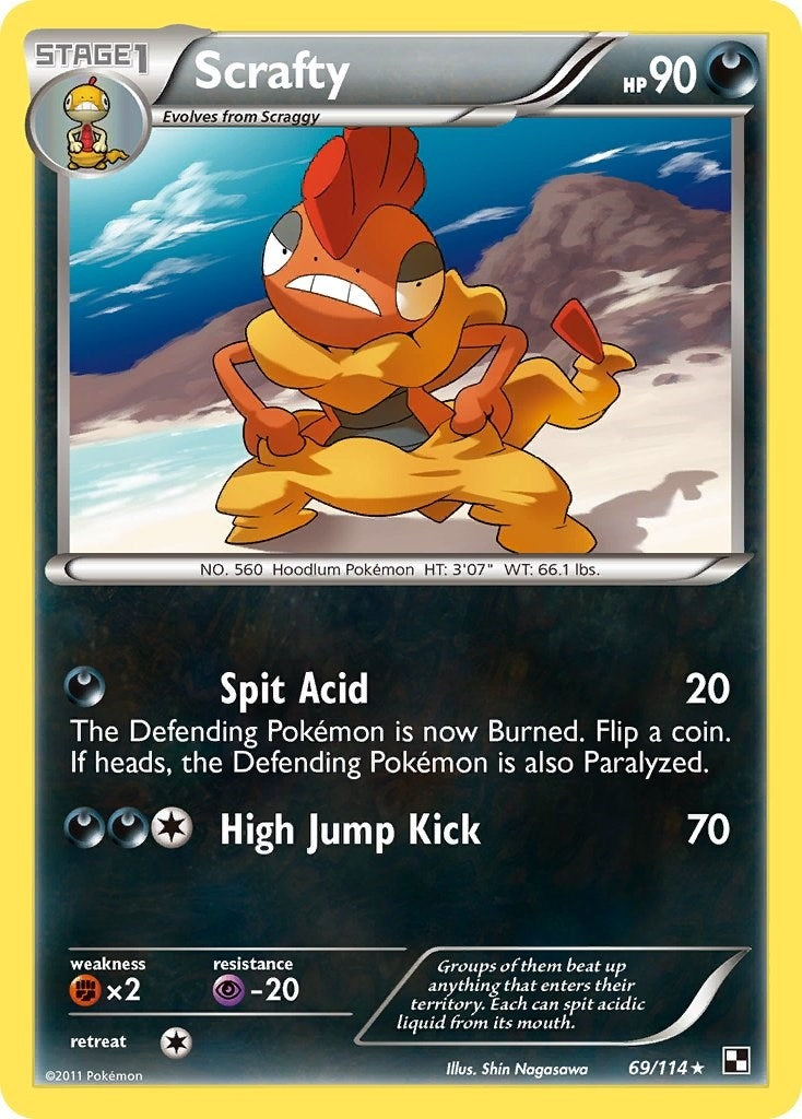 Image for Scrafty (69/114) (BLW) - Pokemon