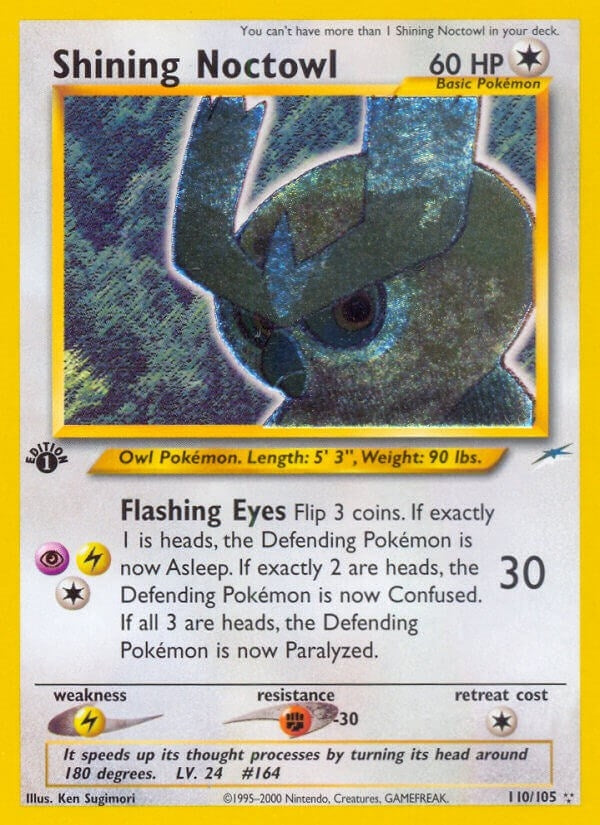 Image for Shining Noctowl (110/105) (N4) - Pokemon