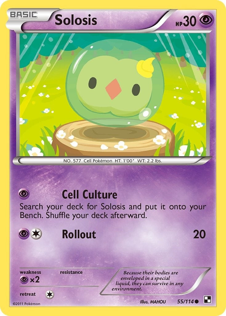 Image for Solosis (55/114) (BLW) - Pokemon