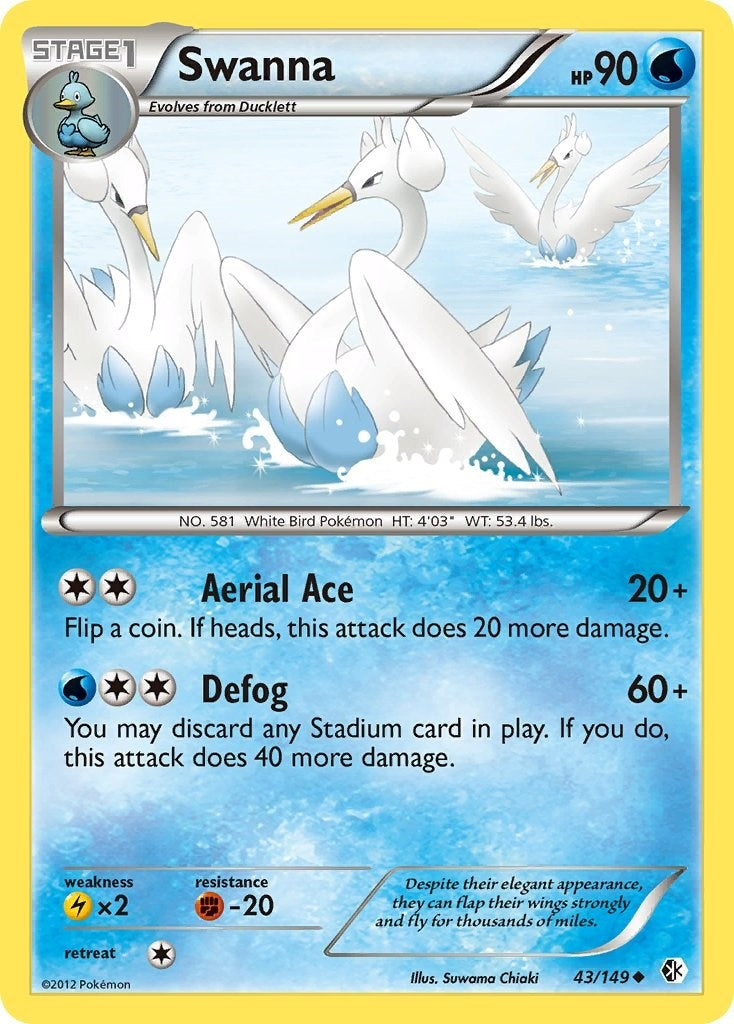 Image for Swanna (43/149) (BCR) - Pokemon