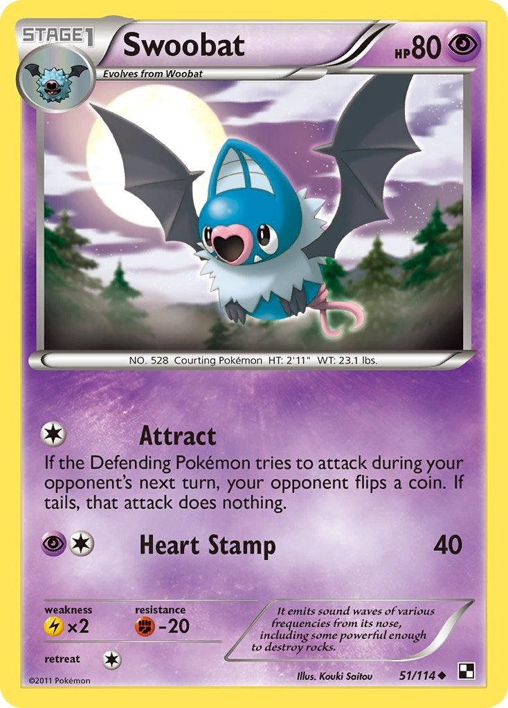Image for Swoobat (51/114) (BLW) - Pokemon