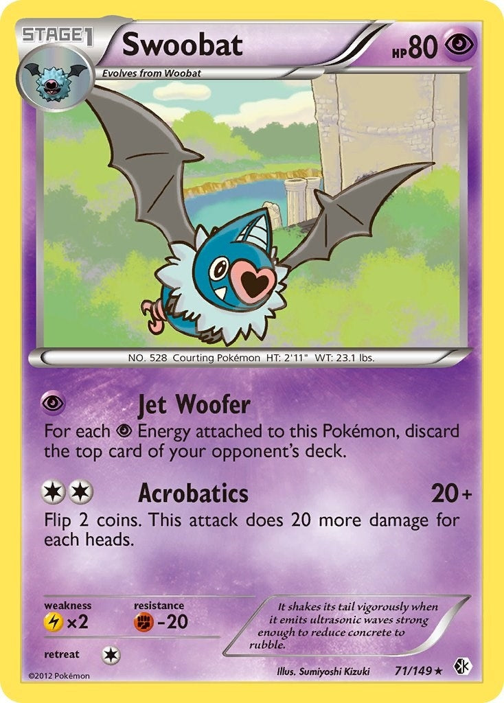 Image for Swoobat (71/149) (BCR) - Pokemon