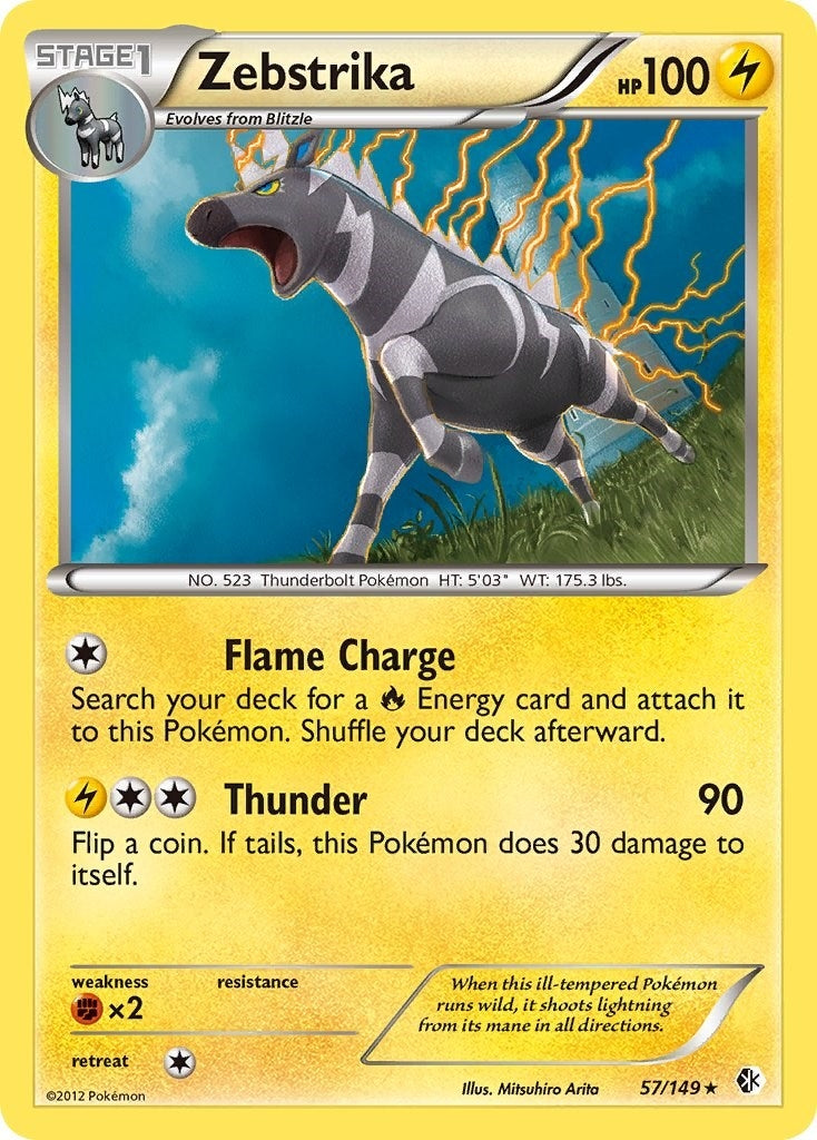 Image for Zebstrika (57/149) (BCR) - Pokemon
