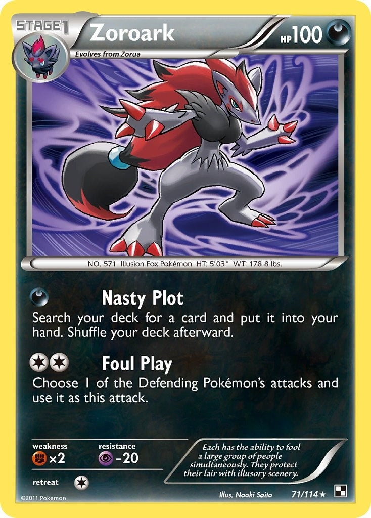 Image for Zoroark (71/114) (BLW) - Pokemon