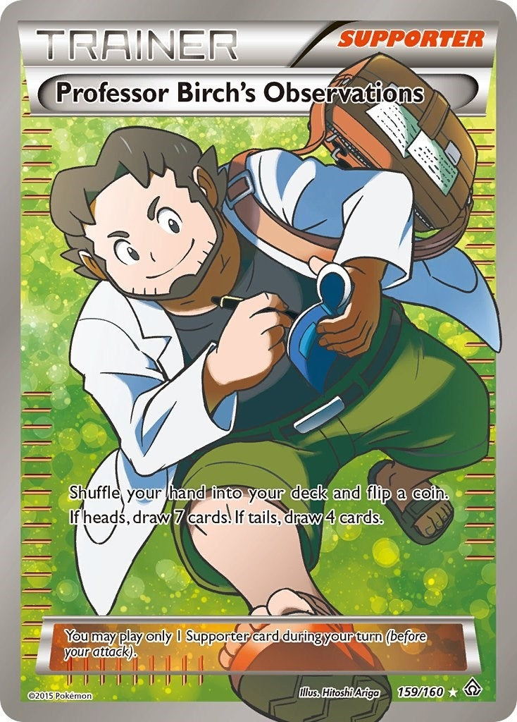 Image for Professor Birch's Observations (159 Full Art) (159/160) (PRC) - Pokemon