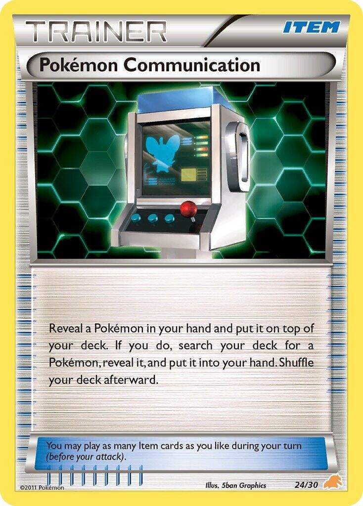 Pokemon Communication (Excadrill) (24/30) (BLW)