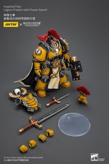 JoyToy - Warhammer 40000 - Imperial Fists Legion Praetor with Power Sword