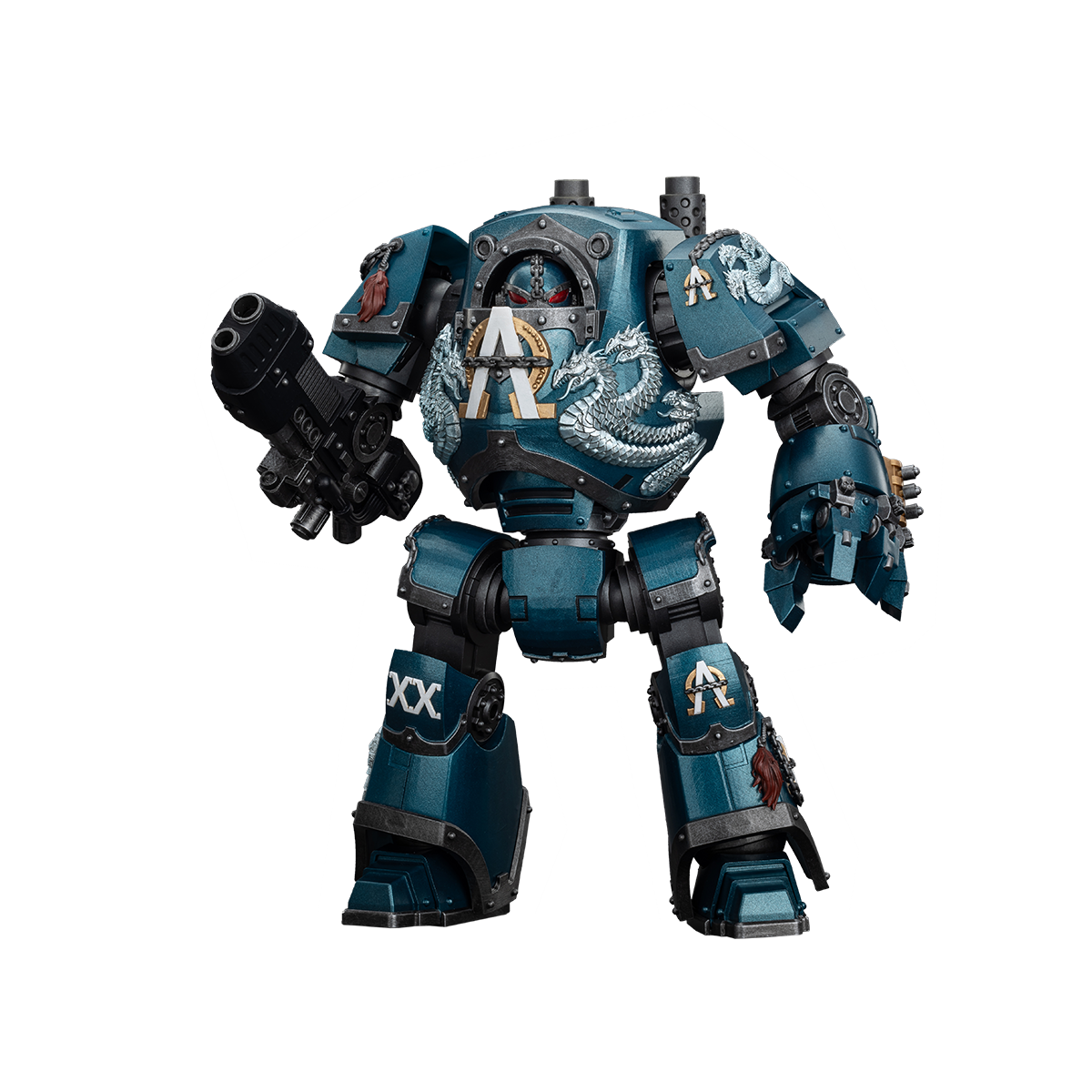 JoyToy - Warhammer 40000 - Alpha Legion Contemptor Dreadnought with Gravis Plasma Cannon