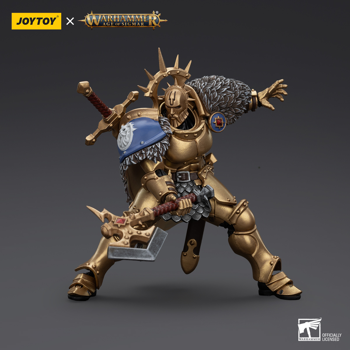 JoyToy - AGE of SIGMAR - Stormcast Eternals The Blacktalons Hendrick, The Silver Wolf