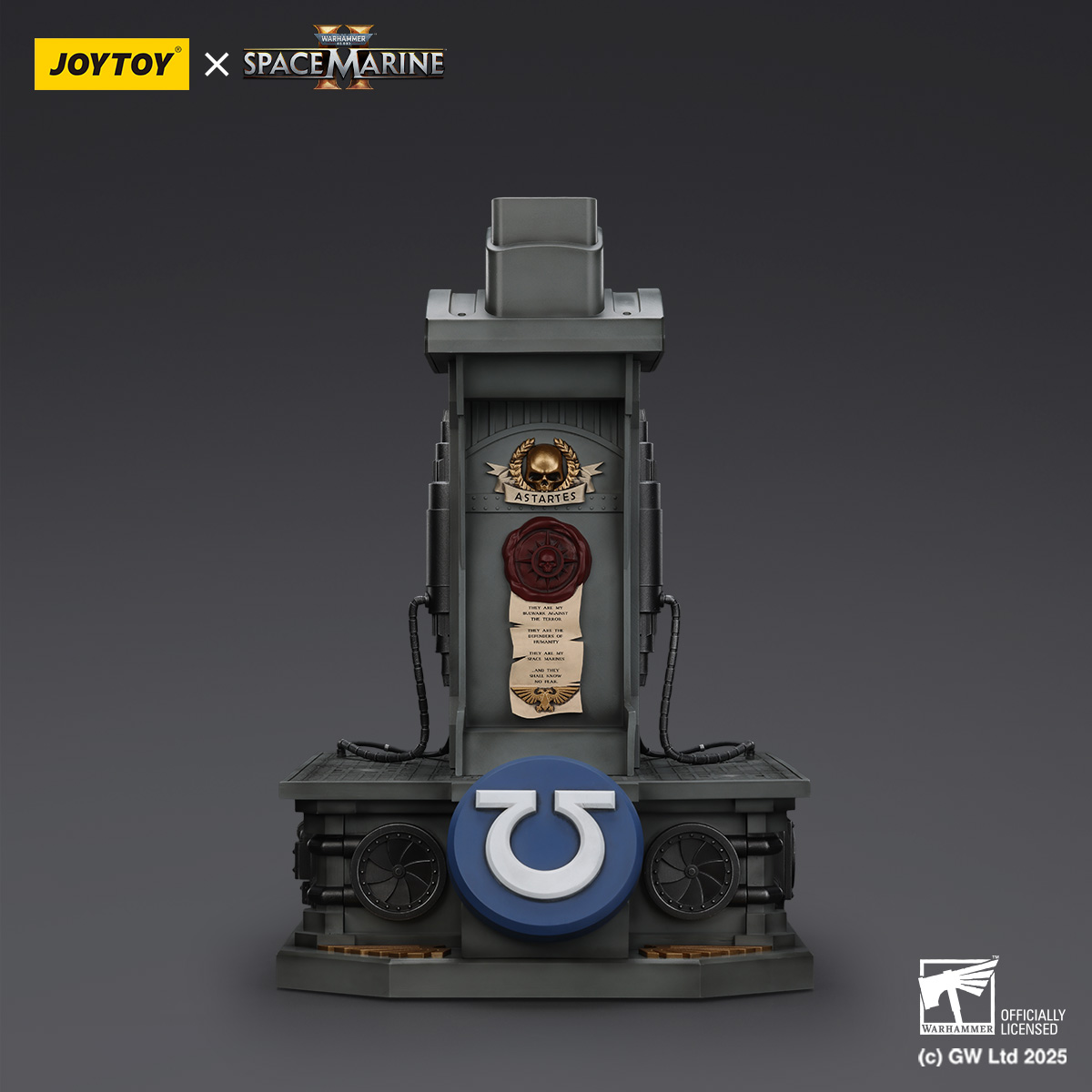 JoyToy - Warhammer 40000 - Ultramarines Lieutenant Titus' MkX Helmet & Display Stand