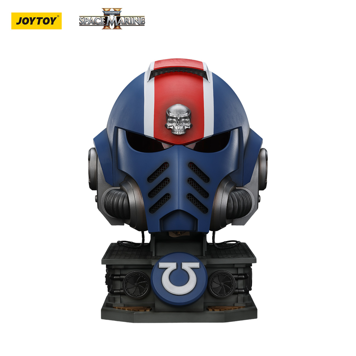 JoyToy - Warhammer 40000 - Ultramarines Lieutenant Titus' MkX Helmet & Display Stand