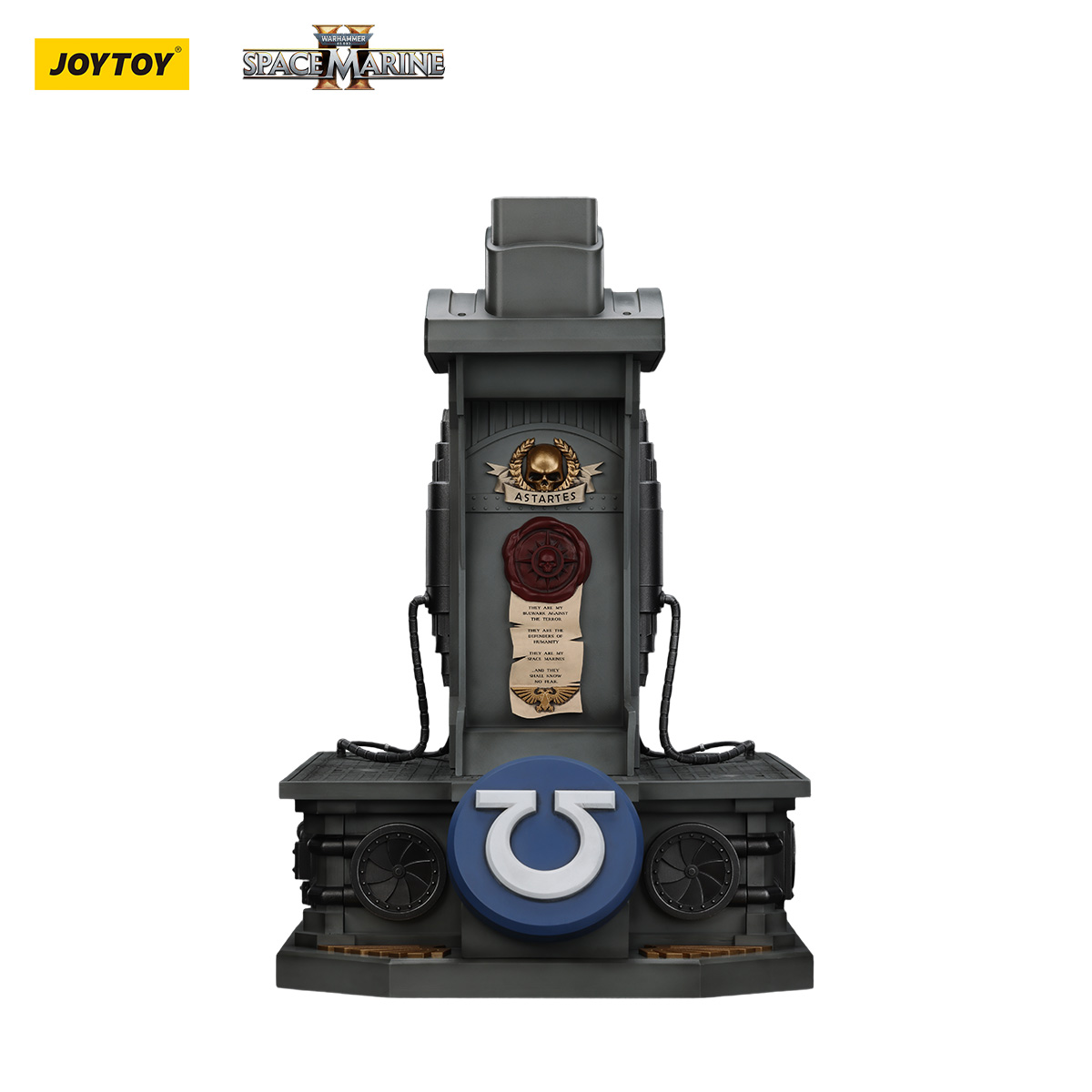JoyToy - Warhammer 40000 - Ultramarines Lieutenant Titus' MkX Helmet & Display Stand