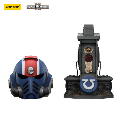 JoyToy - Warhammer 40000 - Ultramarines Lieutenant Titus' MkX Helmet & Display Stand