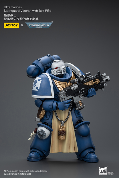 JoyToy - Warhammer 40000 - Space Marine Ultramarines Sternguard Veteran with Bolt Rifle