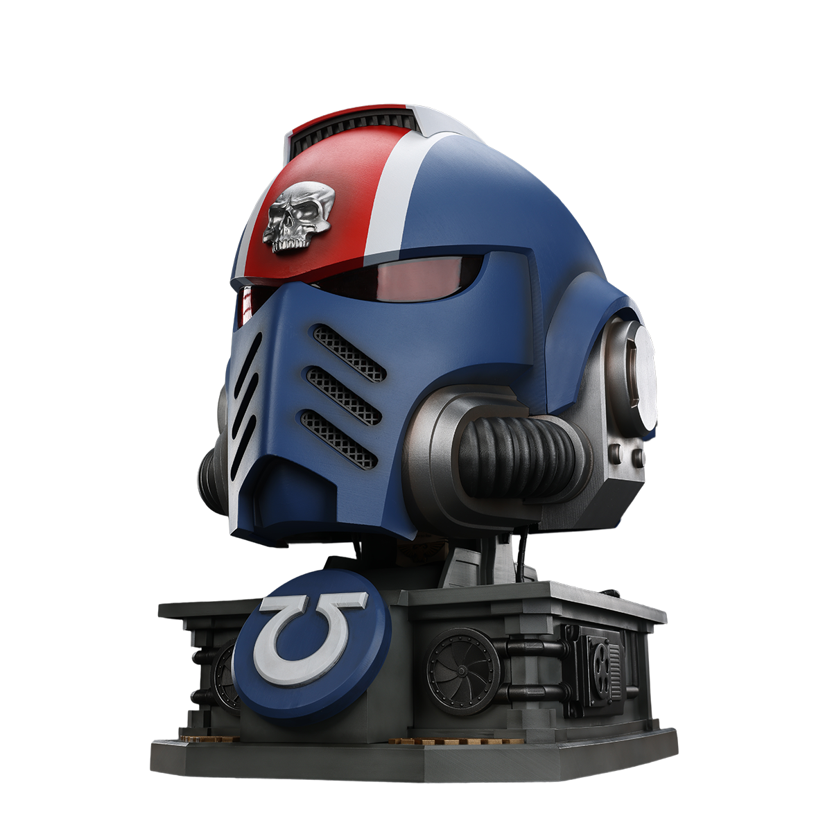JoyToy - Warhammer 40000 - Ultramarines Lieutenant Titus' MkX Helmet & Display Stand