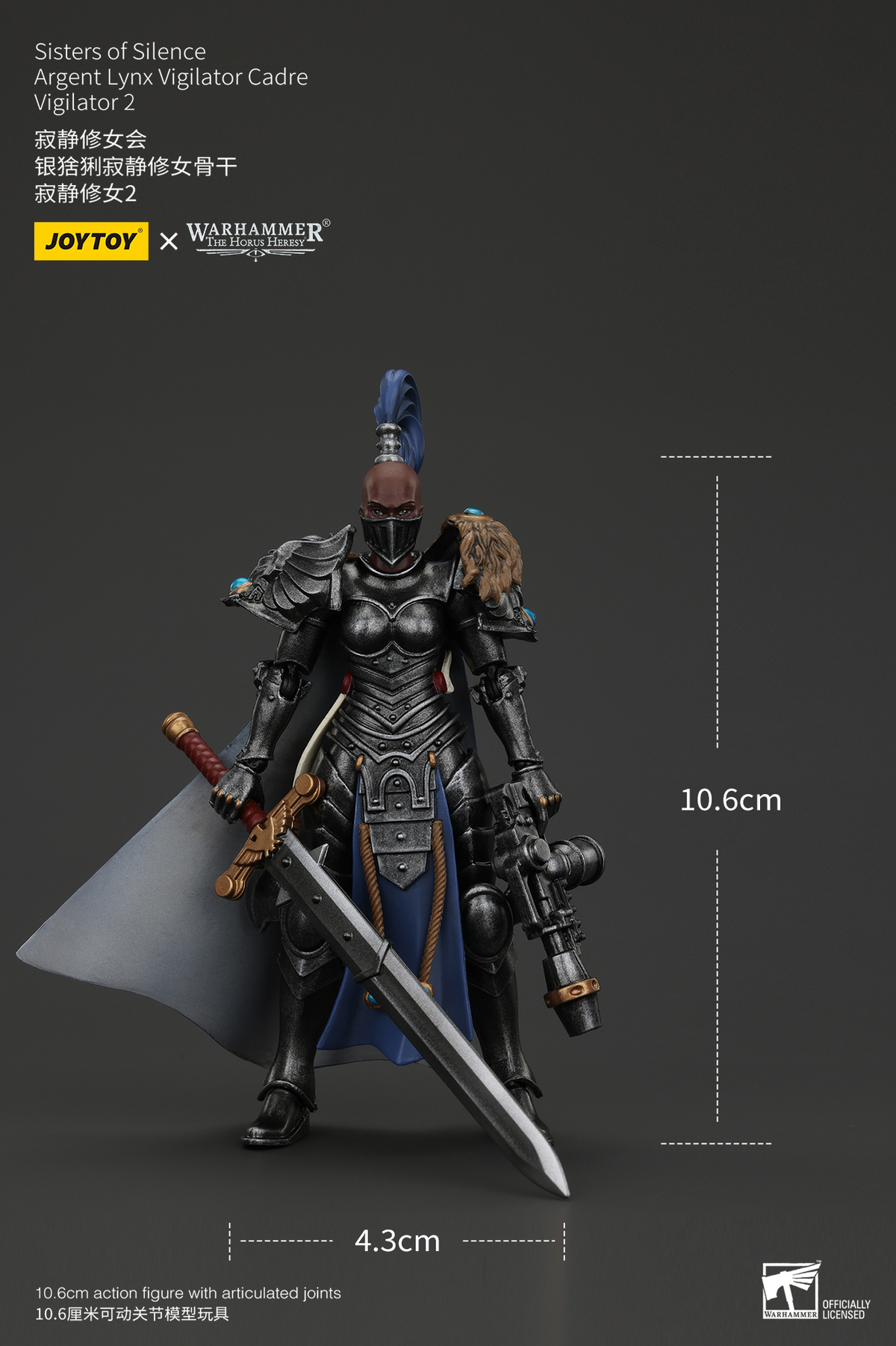 JoyToy - Warhammer 40000 - Sisters of Silence Argent Lynx Vigilator Cadre Vigilator 2