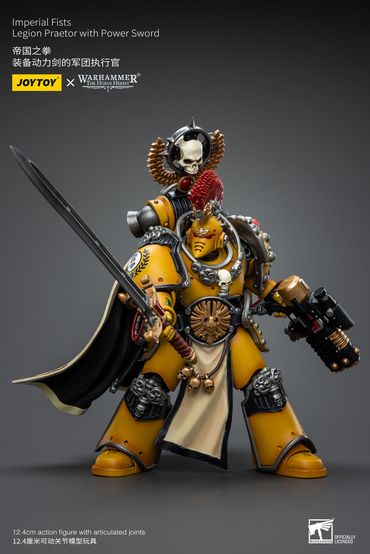 JoyToy - Warhammer 40000 - Imperial Fists Legion Praetor with Power Sword