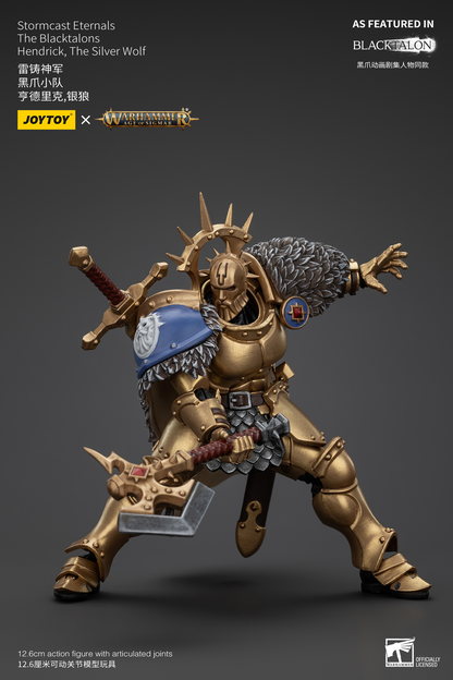 JoyToy - AGE of SIGMAR - Stormcast Eternals The Blacktalons Hendrick, The Silver Wolf