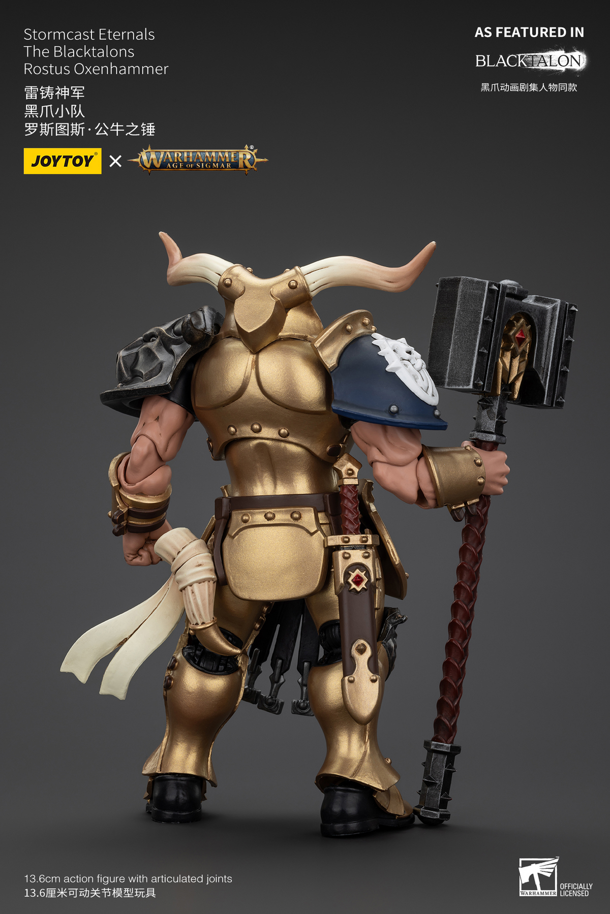 JoyToy - AGE of SIGMAR - Stormcast Eternals The Blacktalons Rostus Oxenhammer