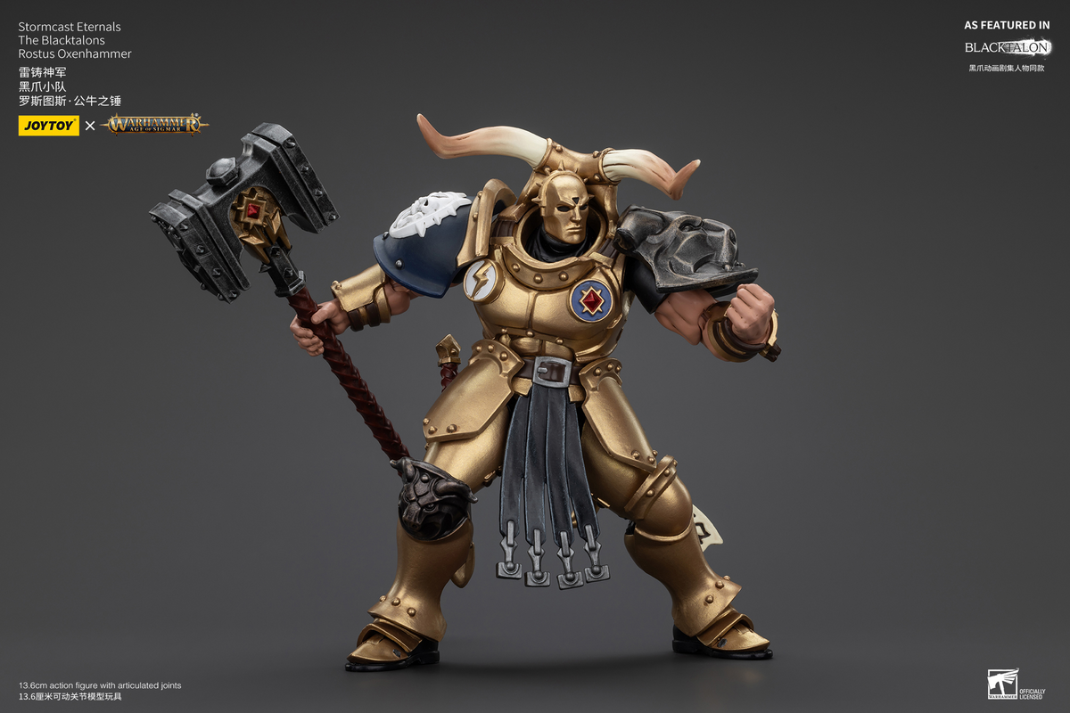 JoyToy - AGE of SIGMAR - Stormcast Eternals The Blacktalons Rostus Oxenhammer