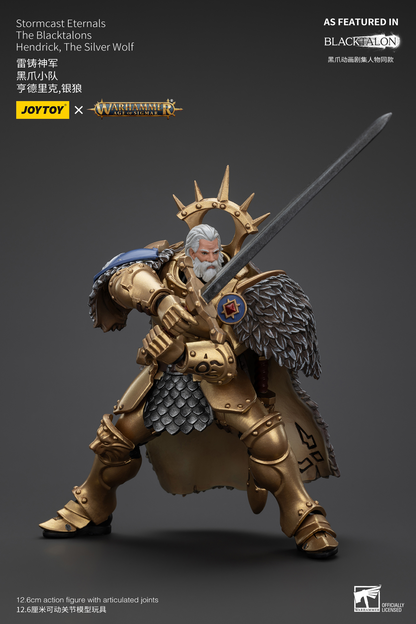 JoyToy - AGE of SIGMAR - Stormcast Eternals The Blacktalons Hendrick, The Silver Wolf