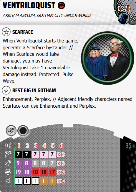 Heroclix - DC - Fight for Gotham City: Ventriloquist 037b
