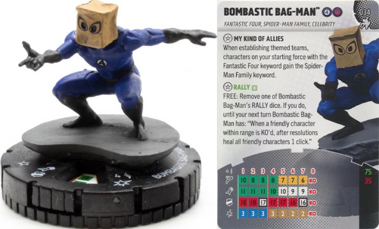 Heroclix - Spider-man Beyond Amazing - Bombastic Bag-man #034 Rare