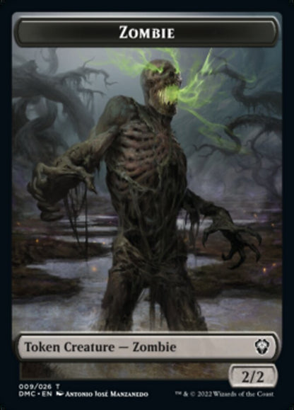 Soldier // Zombie Double-Sided Token [Dominaria United Tokens]