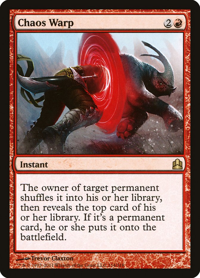 Chaos Warp [Commander 2011] – Game Time Collectibles