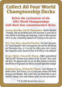 2002 World Championships Ad [World Championship Decks 2002]